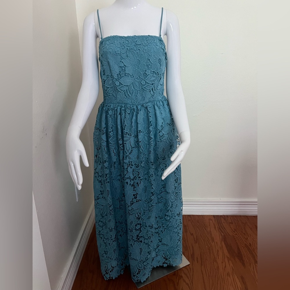 H&M Women's Teal Lace Formal Dress